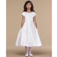 Us Angels Girls White Tulip First Communion Dress 8