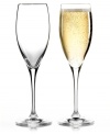 Adhering to the Riedel principle of content commands shape, Vinum cuvee prestige wine glasses highlight the aromas and flavors inherent to champagne and sparkling wines while preserving their effervescence. A dot etched it each generates continuous bubbles to ensure your celebration never goes flat.