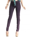 Jessica Simpson elevates the skinny jean with an eye-catching color and subtle sheen!