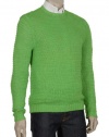 Polo Ralph Lauren Mens Green Crewneck Sweater Italian Yarn Knitwear Long Sleeves