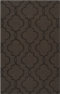 5' x 8' Rectangular Surya Area Rug M5174-58 Dark Brown Color Handmade in India Mystique Collection