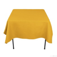 70 in. Square Polyester Tablecloth Marigold