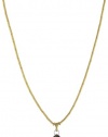 GURHAN Dark Mist Black Diamond Briolette and Gold Tube Necklace, 16