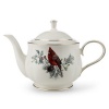 Lenox Winter Greetings Gold-Banded Teapot