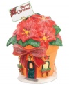 Home to two green-thumbed elves, Perry's Christmas Poinsettias have the best potted plants in North Pole Village. A whimsical figurine from Department 56.