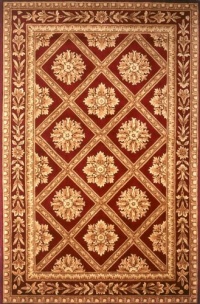 Area Rug 2x3 Rectangle European Red Color - Momeni Maison Rug from RugPal