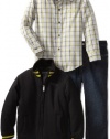 Kenneth Cole Boys 2-7 Jacket with Shirt and Jean, Black, 6