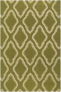 Area Rug 2x3 Rectangle Transitional Olive Color - Surya Fallon Rug from RugPal