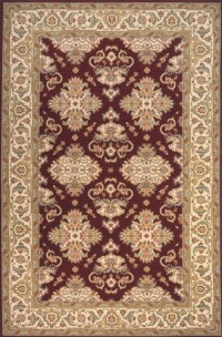 Area Rug 2x3 Rectangle Traditional Burgundy Color - Momeni Persian Garden Rug from RugPal