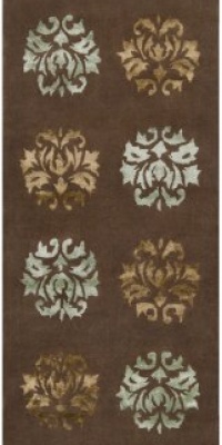 Area Rug 2x8 Runner Transitional Brown-Tan Color - Surya Tamira Rug from RugPal