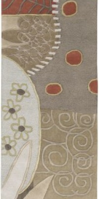 Area Rug 2x8 Runner Contemporary Moss Color - Surya Artist Studio Rug from RugPal