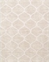 3'3 x 5'3 Rectangular Surya Area Rug M5107-3353 Winter White Color Handmade in India Mystique Collection