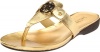 Lauren Ralph Lauren Women's Kalana Thong Sandal,Gold,7.5 M US