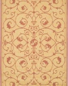 Couristan 1583/1112 Recife Veranda 2-Feet by 3-Feet 7-Inch Rug, Natural and Terra Cotta