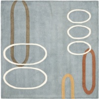 Area Rug 6x6 Square Contemporary Blue - Multi Color Color - Safavieh Soho Rug from RugPal