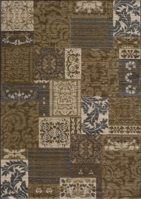 Area Rug 7x9 Rectangle Transitional Brown Color - Momeni Dream Rug from RugPal