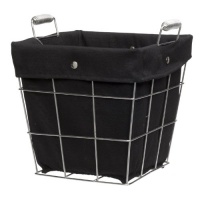 CreativeWare Simply Storage Waste Basket, Black