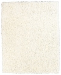 Offering lush, thick shag pile for any space, the Kenneth Mink Elements shag rug updates any modern space with supreme comfort in a clean, snowy hue.