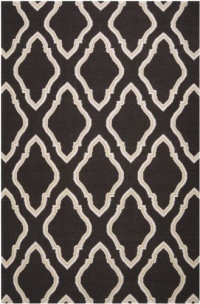 Area Rug 2x3 Rectangle Transitional Black Color - Surya Fallon Rug from RugPal