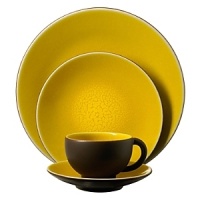 Upscale casual china with a flair of color. An exciting way to update your table. Available in avocado, cherry, orange, and lemon.