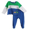 ABSORBA Baby-Boys Newborn Denesaur 2 Piece Footed Pant Set