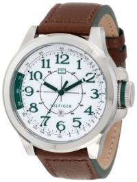 Tommy Hilfiger 1790842 Sport Stainless Steel and Brown leather Watch