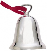 Reed & Barton Plain Silver-Plated Christmas Bell Ornament