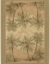 Couristan 2803/6387 Everest Palm Tree/Desert Sand 3-Feet 11-Inch by 5-Feet 3-Inch Rug