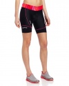 Zoot Sports Women's Performance Tri 8-Inch Shorts, Black/Fire Print, Large