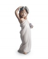 One bubble bath and this young lady is as good as new. A cute figurine for the master suite, handcrafted in Lladro porcelain.