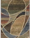 Nourison Interpretations Multicolor Abstract 3.6-Feet by 5.6-Feet Polyacrylic Area Rug