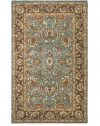 Safavieh Heritage Collection HG812B Handmade Blue and Brown Hand-Spun Wool Area Rug, 4-Feet by 6-Feet