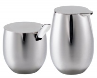 Bodum Columbia Stainless-Steel Sugar and Creamer Set