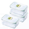 Kinetic Go Green Glass Lock Rectangular 64 Ounce 6 Piece Set