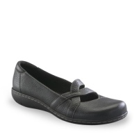 Clarks Women's Sixty Cruise Loafer,Black Leather,8 W US