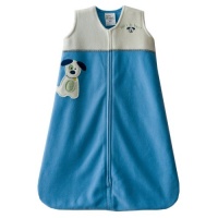 HALO SleepSack Applique Micro-Fleece Wearable Blanket, Blue, Small