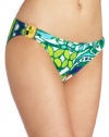 Trina Turk Women's Bali Hai Buckle Side Hipster, Key Lime, 2