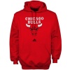 adidas Chicago Bulls Red Primary Logo Pullover Hoody Sweatshirt (X-Large)