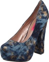 Betsey Johnson Women's Sophiaa Platform Pump,Denim Multi,8 M US