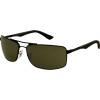 Ray-Ban RB3465 Active Lifestyle Sports Sunglasses/Eyewear - Black/Crystal Green / Size 64mm