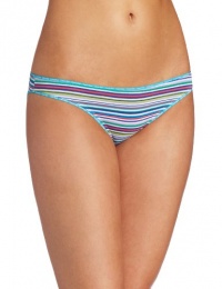 ck one Women's Coverage Bikini, Nikki Stripe, Small