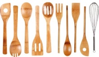 Cook N Home 10-Piece Bamboo Utensil Set