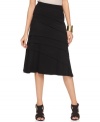 Asymmetrical seaming makes this A-line skirt from INC feel fresh! Perfect for desk-to-dinner days, too.