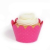 Dress My Cupcake Maya Mini Magenta Cupcake Wrappers, Set of 18