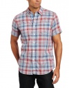 Nautica Men's Short Sleeve Multi Madras Plaid Woven