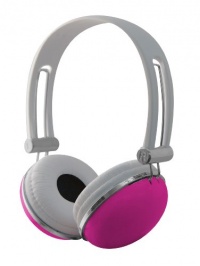 Sentry HO276 Retro High Performance Stereo Headphones, Pink