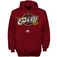 NBA adidas Cleveland Cavaliers Wine Full Primary Logo Pullover Hoodie Sweatshirt