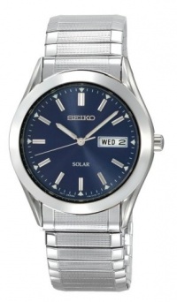 Seiko Men's SNE057 Solar Blue Dial Watch