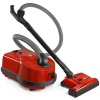 Sebo Airbelt D4 Red Canister Vacuum Cleaner with ET-1 Powerhead and Bare Floor Brush