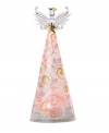 Light up the holiday season! A heartwarming angel figurine with dusty red and brilliant gold detailing is the perfect symbol of hope and prosperity in the face of a new year.